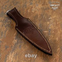 Impact Cutlery Rare Custom Full Tang Dagger Knife Acrylic Ivorite Handle