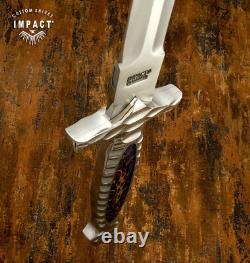 Impact Cutlery Rare Custom Full Tang Sword Dagger Knife Pinecone Resin Handle