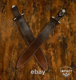 Impact Cutlery Rare Custom Full Tang Sword Dagger Knife Pinecone Resin Handle