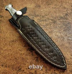 Impact Cutlery Rare Custom Integral Forged Art Fuller Damascus Boot Knife Dagger