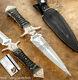 Impact Cutlery Rare Custom Knife Full Tang Boot Knife Dagger Engraved Copper