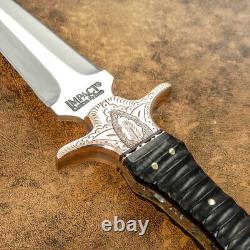 Impact Cutlery Rare Custom Knife Full Tang Boot Knife Dagger Engraved Copper