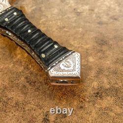 Impact Cutlery Rare Custom Knife Full Tang Boot Knife Dagger Engraved Copper