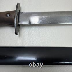 Italian Army Pugnale WW2 Combat Fighting Knife Dagger Scabbard Wooden Grip VTG