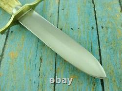 J. M. Walsh W-s Nc USA Hand Made Stag Combat Fighting Dagger Bowie Knife Knives