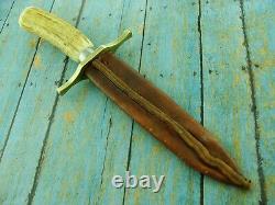 J. M. Walsh W-s Nc USA Hand Made Stag Combat Fighting Dagger Bowie Knife Knives