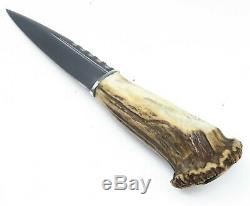 J. Nowill Sheffield Handmade Stag Crown Skean-Dhu Scottish Sgian Dagger Knife