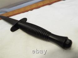 J. Nowill & Sons Sheffield England Black Dagger Fighting Knife Fairbairn Sykes