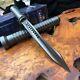 Jagdkommando Knife Triple Twisted Tri Edge Dagger Special Force Fixed Blade