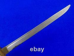 Japanese Japan WW2 Late War Navy Officer's Dagger Fighting Knife with Scabbard