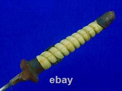 Japanese Japan WW2 Late War Navy Officer's Dagger Fighting Knife with Scabbard