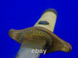 Japanese Japan WW2 Late War Navy Officer's Dagger Fighting Knife with Scabbard