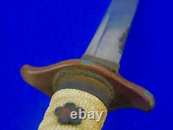 Japanese Japan WW2 Late War Navy Officer's Dagger Fighting Knife with Scabbard