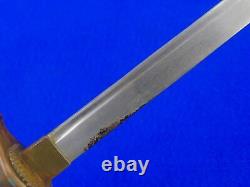 Japanese Japan WW2 Late War Navy Officer's Dagger Fighting Knife with Scabbard