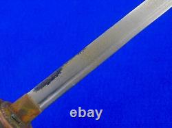 Japanese Japan WW2 Late War Navy Officer's Dagger Fighting Knife with Scabbard