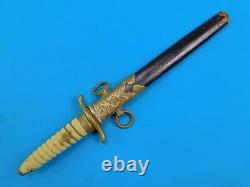 Japanese Japan WW2 Navy Naval Dagger Dirk Fighting Knife with Scabbard