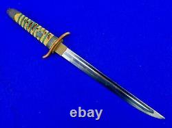 Japanese Japan WW2 Navy Naval Officer's Dagger Fighting Knife with Scabbard