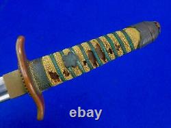 Japanese Japan WW2 Navy Naval Officer's Dagger Fighting Knife with Scabbard