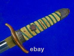 Japanese Japan WW2 Navy Naval Officer's Dagger Fighting Knife with Scabbard