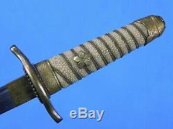 Japanese Japan WW2 Navy Naval Officer's Dagger Tanto Fighting Knife & Scabbard
