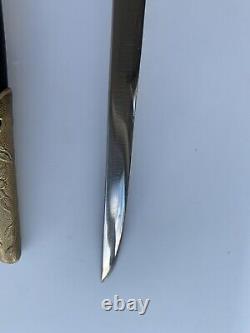 Japanese Japan WW2 Navy Officer's Dagger Tanto Fighting Knife with Scabbard