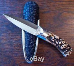 Jim Ence Custom Gambler Dagger Dirk Fighter Knive Stiletto Knife Stunning