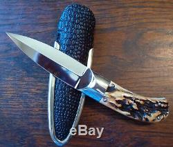 Jim Ence Custom Gambler Dagger Dirk Fighter Knive Stiletto Knife Stunning