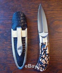 Jim Ence Custom Gambler Dagger Dirk Fighter Knive Stiletto Knife Stunning