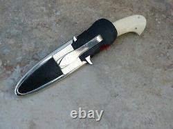 Jim Ence Handmade Fighting Boot Knife Dagger. Warenski Influence Original Sheath