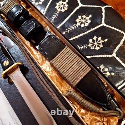 John Ek Commando Knife Richmond Model 4 Dagger W Leather Sheath 80s Vtg Vgc
