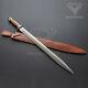 John Henry Rare Hand Forged Damascus Steel Hunting Dagger Gladiator Sword