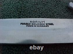 KORIUM Forged Solingen Steel Germany Fixed Blade Knife Dagger Excellent 10