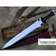 Krauser Machete/18 Inches Long Blade Handmade Dagger/tactical/combat Knife/forge