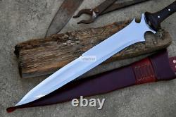 KRAUSER MACHETE/18 inches long Blade handmade DAGGER/Tactical/Combat knife/Forge