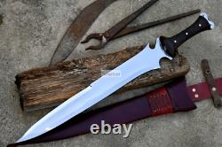 KRAUSER MACHETE/18 inches long Blade handmade DAGGER/Tactical/Combat knife/Forge