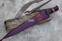 KRAUSER MACHETE/18 inches long Blade handmade DAGGER/Tactical/Combat knife/Forge