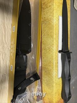 Kabar John EK Commando Dagger Knife Fixed Blade Full Tang 1095 Crovan EK44 USA