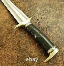 Kansas Dagger Knife 18 D2 Tool Steel Custom Handmade Hunting Dagger Knife