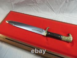 Kershaw Solingen Germany Rostfrei Golden Eagle Fixed Blade Knife Limited Ed 4858