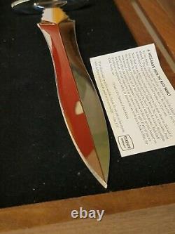 LIMITED EDITION BUCK KNIFE 981 DAGGER 200 made maple burl mirror