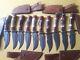 Lot Of 10 Pcs -8 To 9 Inch Handmade Damascus Steel Skinner Knife Withsheath A1