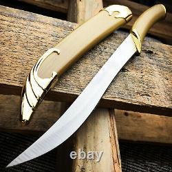 LOTR Lord of the Rings Fighting Knife of Legolas Elven Sword Dagger + Scabbard