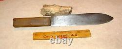 Large Primitive Fighting Dagger Knife-Pre Civil War Western-Mountain Man-Rare