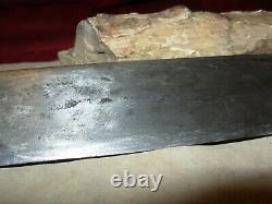 Large Primitive Fighting Dagger Knife-Pre Civil War Western-Mountain Man-Rare