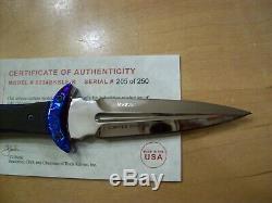 Limited Edition Buck Knife 234 Glint Dagger Timascus G10 Handle Le #205/250