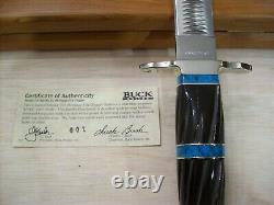 Limited Edition Buck Knife Custom 976 Heritage File Dagger Rare #001/250 Nos