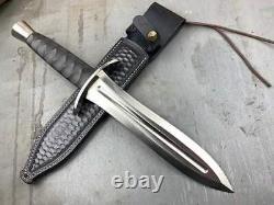 Lom Custom Handmade D2-tool Steel Hunting Dagger Knife With Micarta Handle