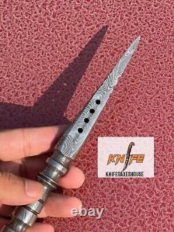 Lot Of 20 HANDMADE DAMASCUS STEEL Hunting Dagger Kris Boot Knife FULL TANG L/S