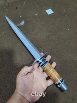 Lot of 10 Carbon Steel Leather Daggers & Knives Premium Handcrafted No Tariff US