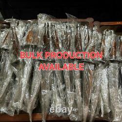 Lot of 10 Damascus Rose Wood Daggers & Knives Premium Handcrafted Collection